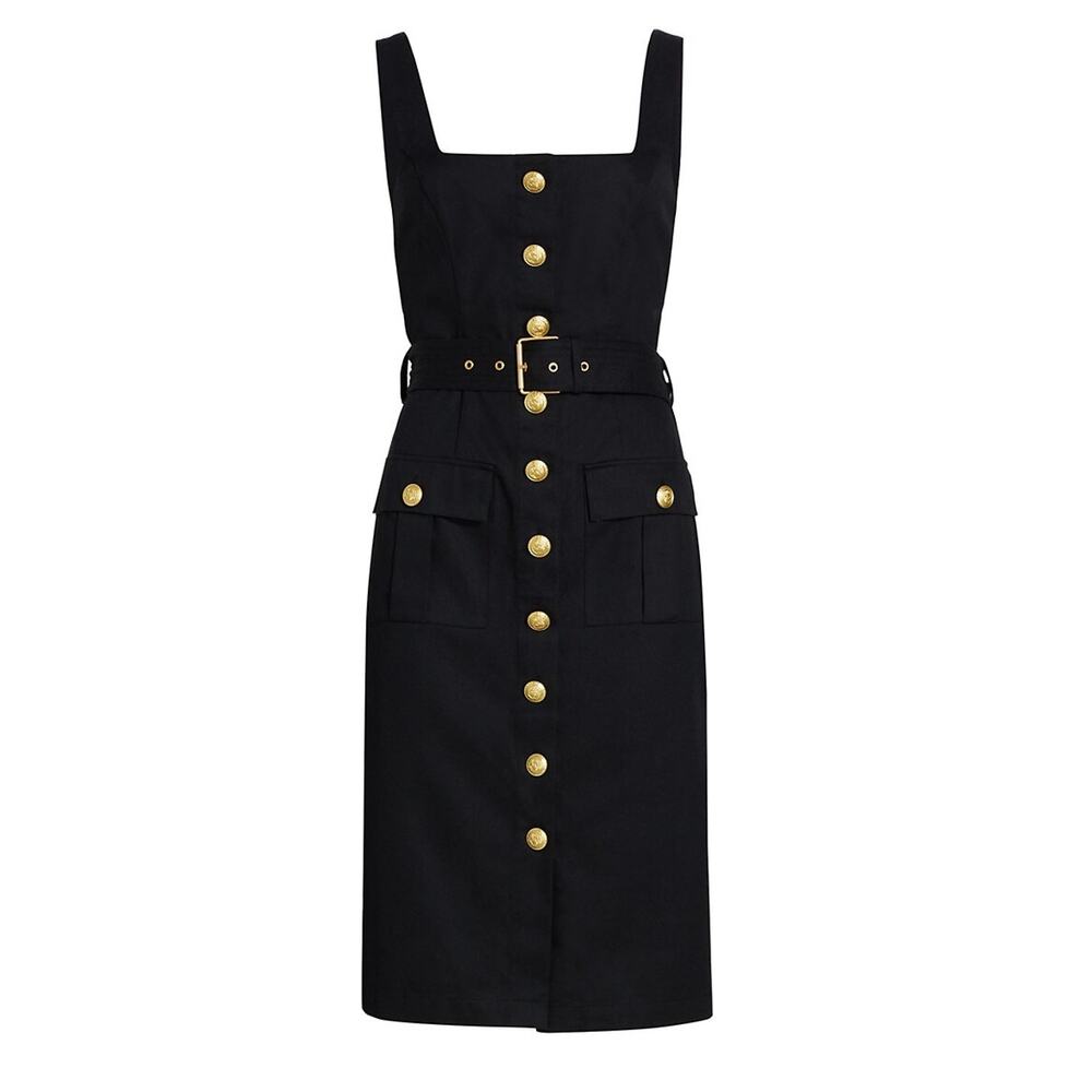 L'Agence Belted Black Idy Dress Size 4